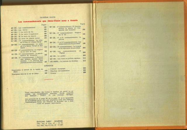 RÉSISTANCE CHRÉTIENNE : Catéchisme de 1947 Catechisme_1947_editions_tardy_table_des_matieres_2